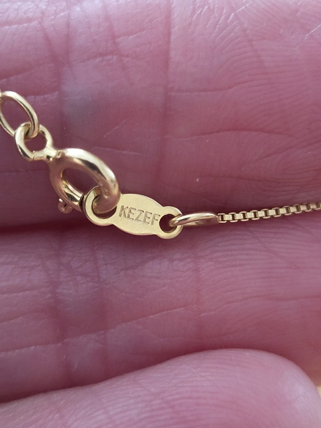 KEZEF Gold Plated Chain Necklace - Italy - photo 3