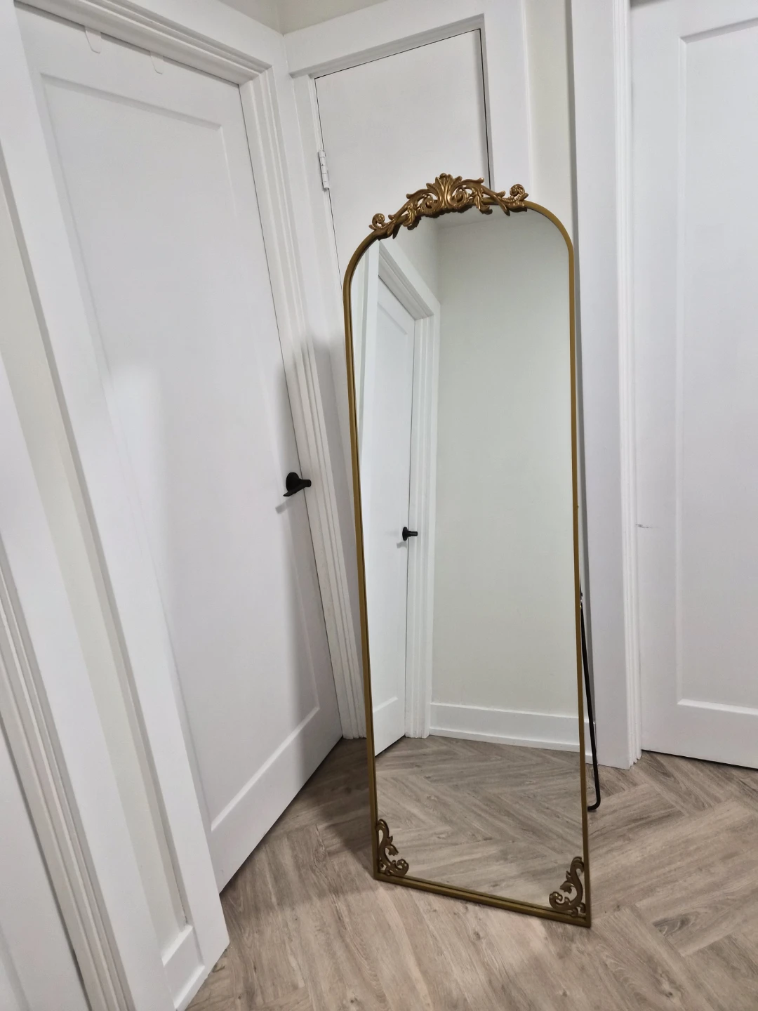 Gold Ornate Standing Mirror