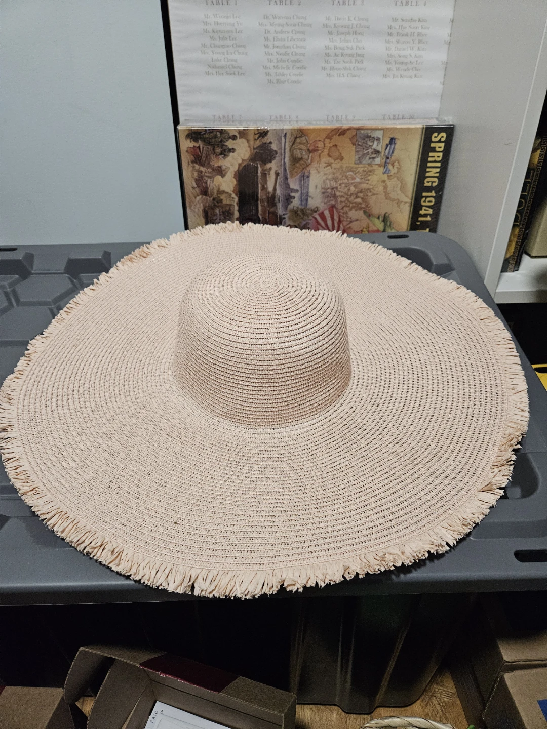 Love & Lore Straw Sun Hat - Pink