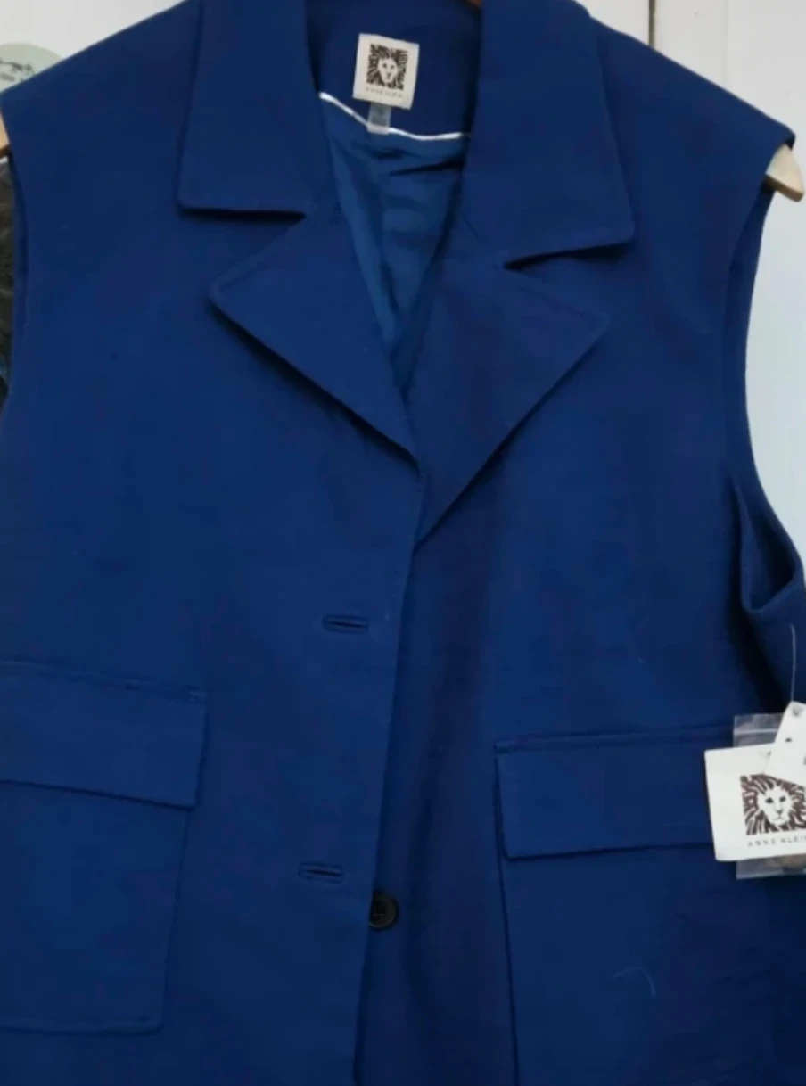 Anne Klein Mariner Vest, Size 16, Blue - photo 3