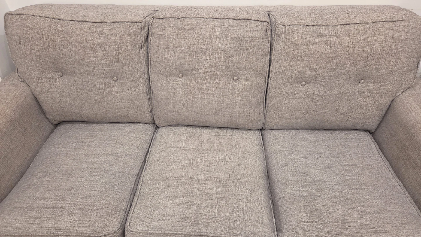 Light Grey Three-Seat Sofa - photo 3