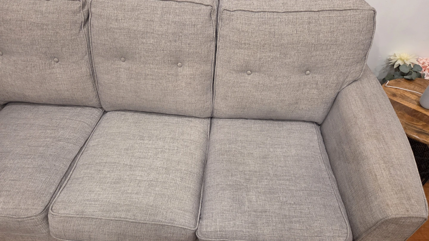 Light Grey Three-Seat Sofa - photo 4