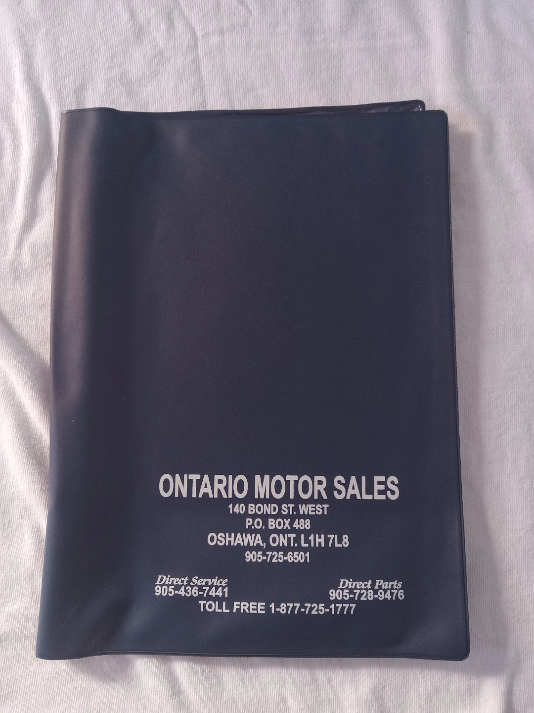 Ontario Motor Sales Document Holder