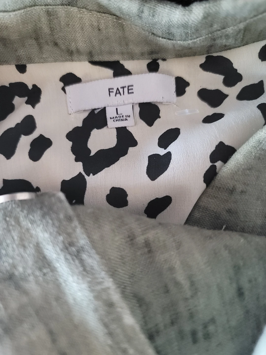 Fate Green Utility Jacket 100% Linen Cottage Boho Sz L - photo 3