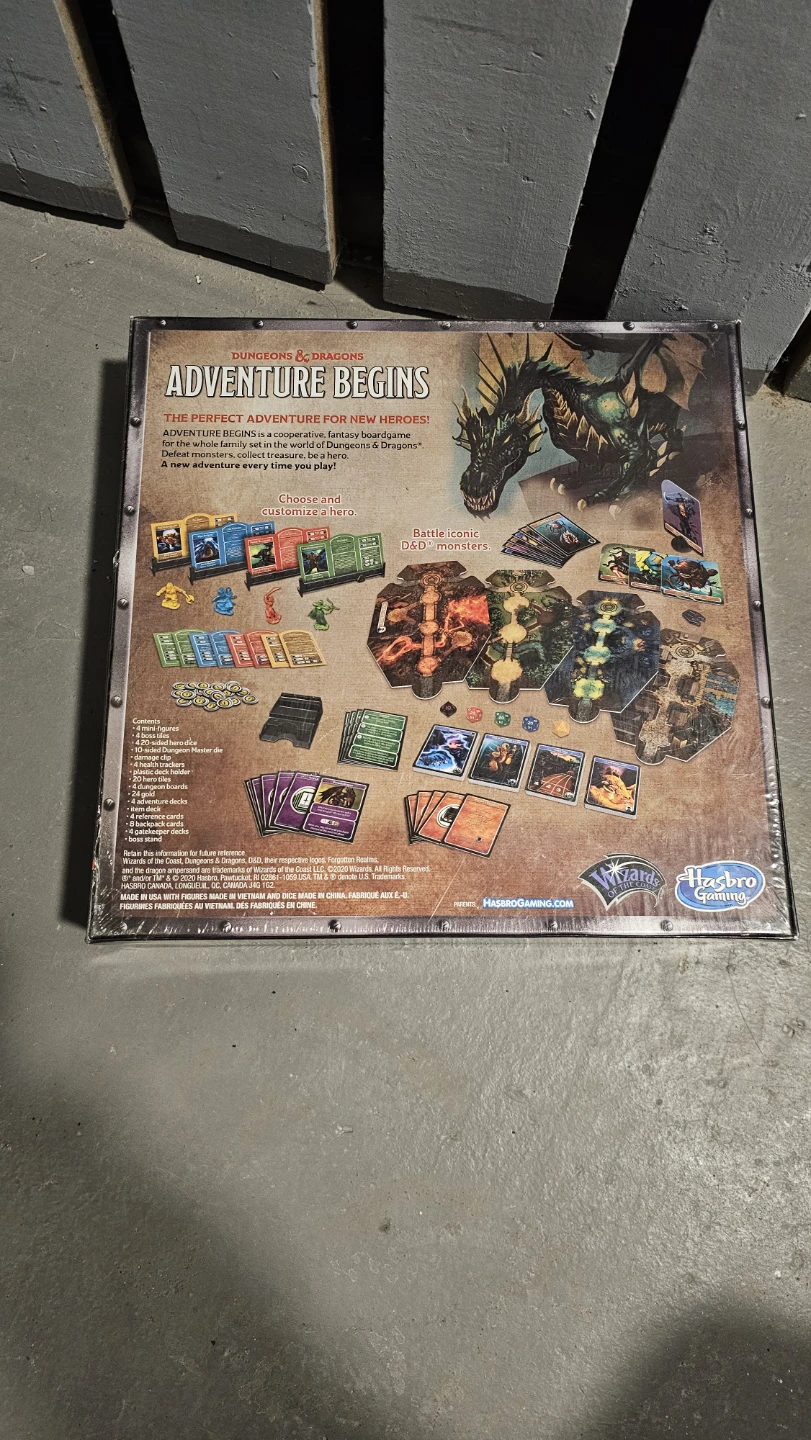 Dungeons & Dragons Adventure Begins Board Game New Sealed - photo 2