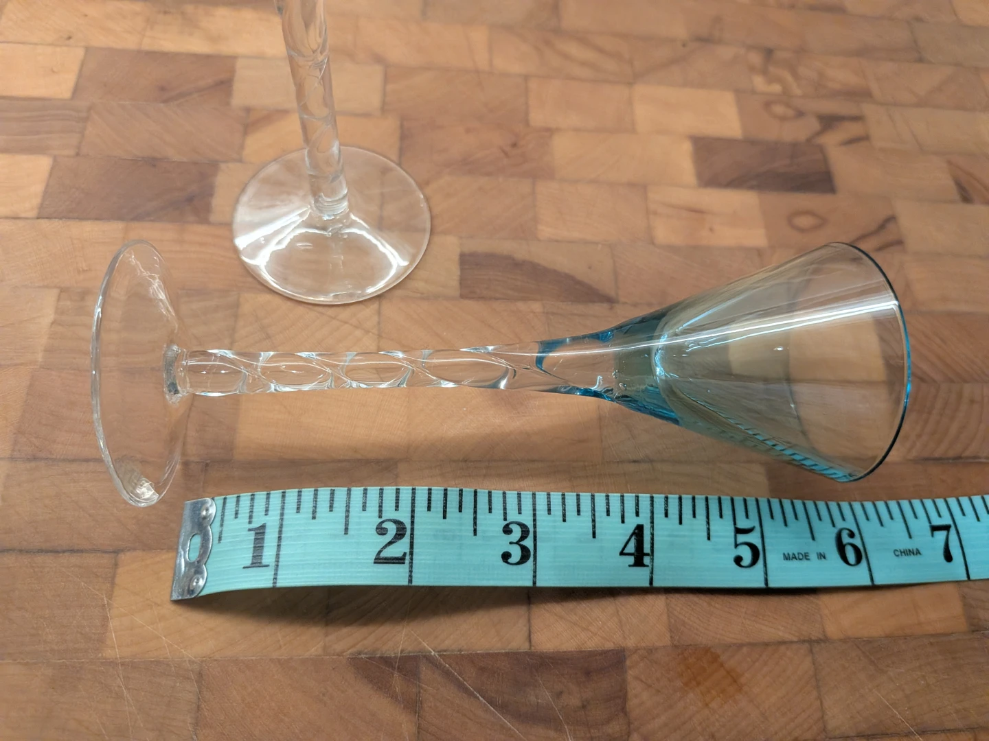Blue Swirl Stem Aparatif Glasses - Set of 2 - photo 2