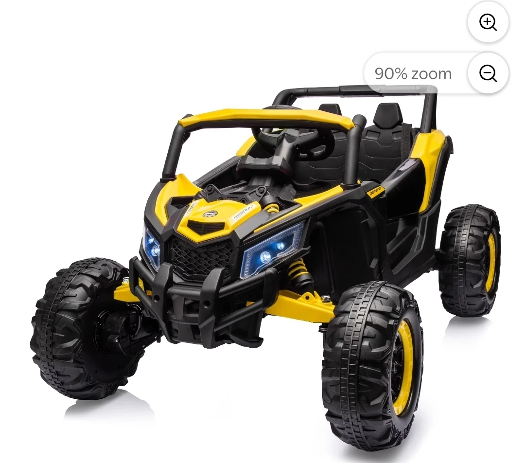 Kids Ride On Car - Yellow/Black - 24V