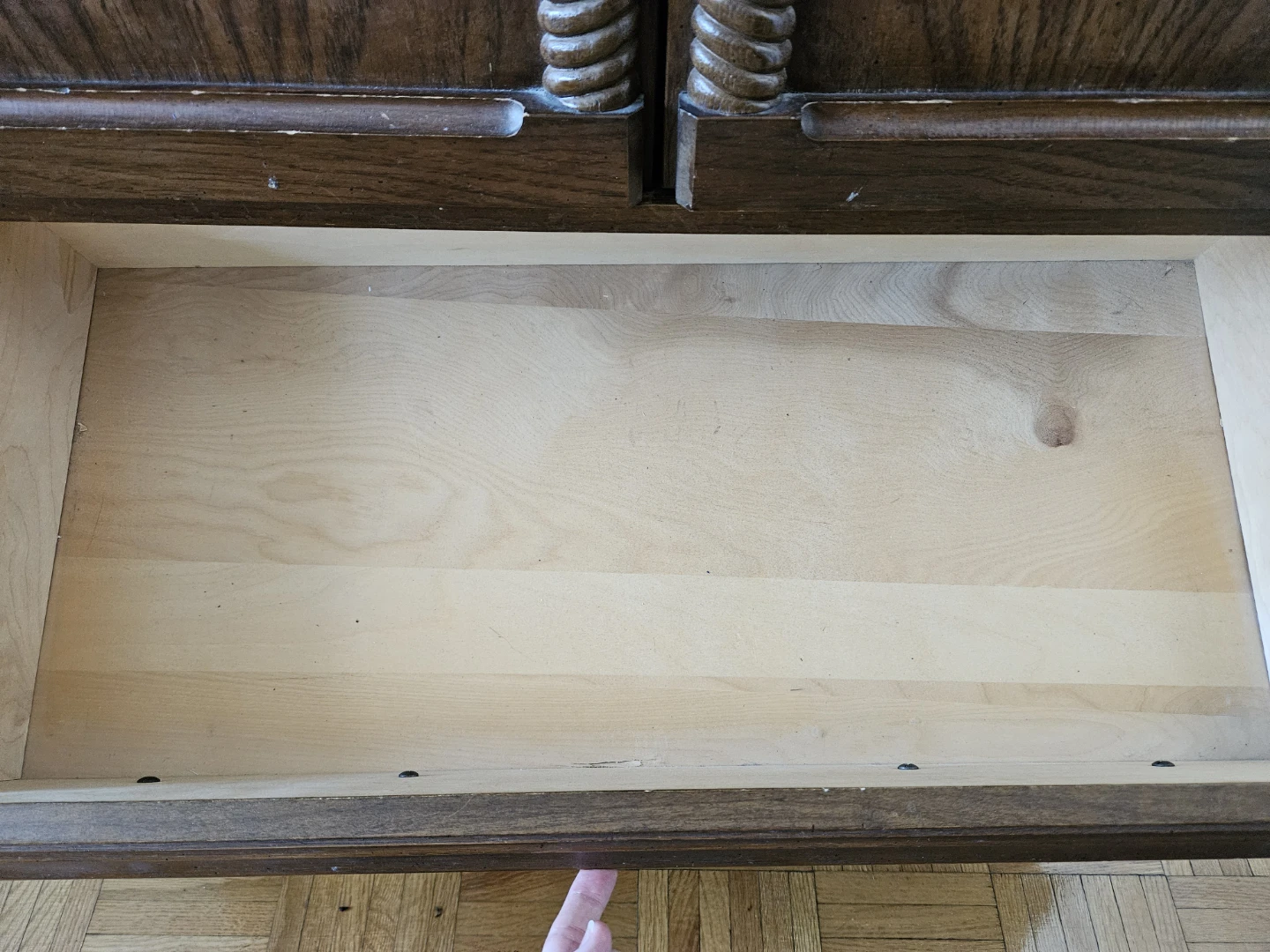 Vintage Wooden Armoire with Drawers - photo 4