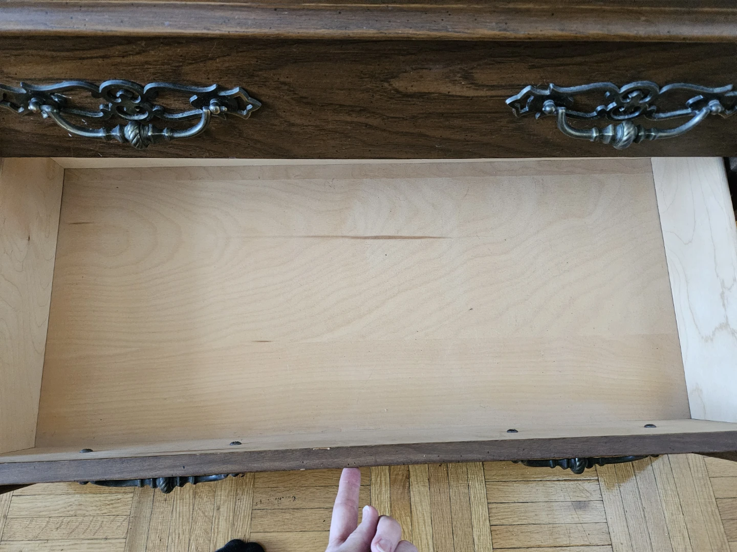 Vintage Wooden Armoire with Drawers - photo 5