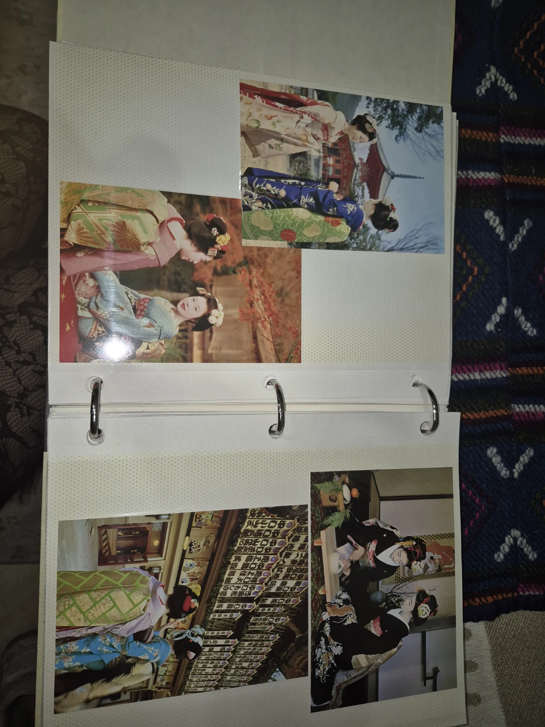 Vintage Photo Album with Japanese Art and Scenic Photos - photo 3
