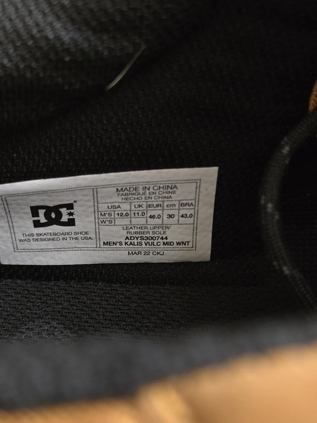 DC Kalis Vulc Mid WNT Men's Shoes - Size 12 - photo 2