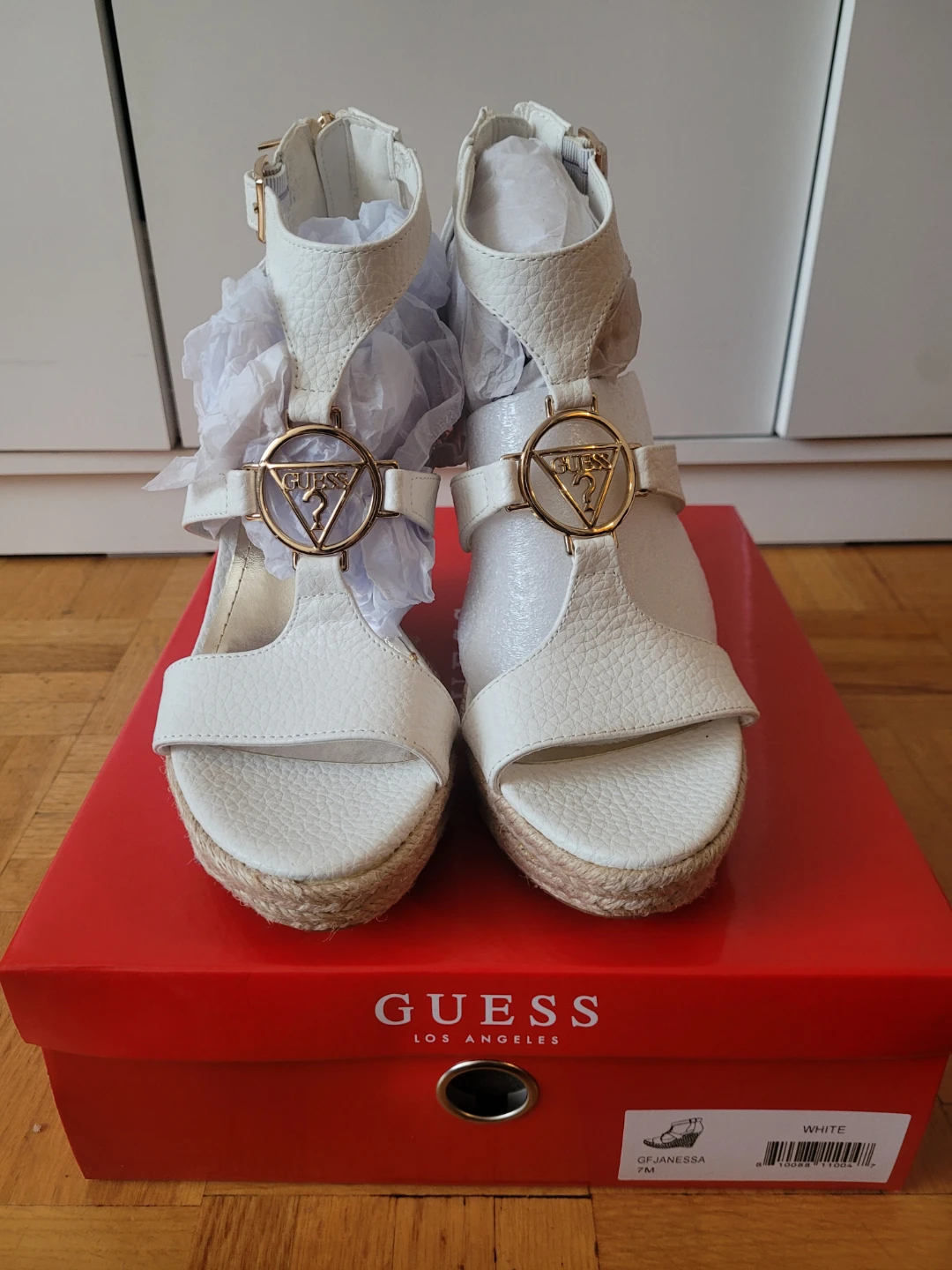 Guess Wedge Sandals - White - photo 2