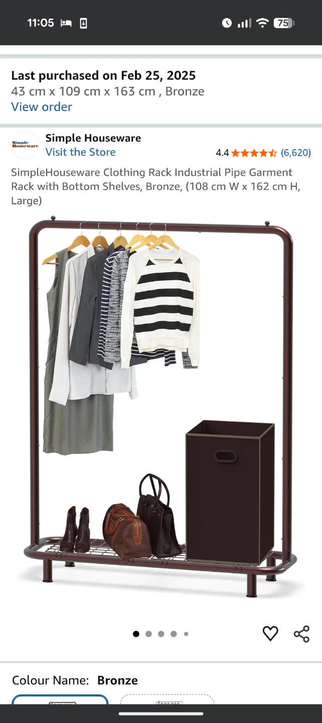 Simple Houseware Black Garment Rack - photo 3