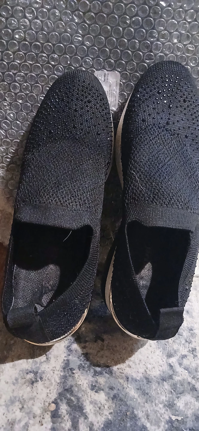 Black Slip-on Wedge Shoes - photo 2