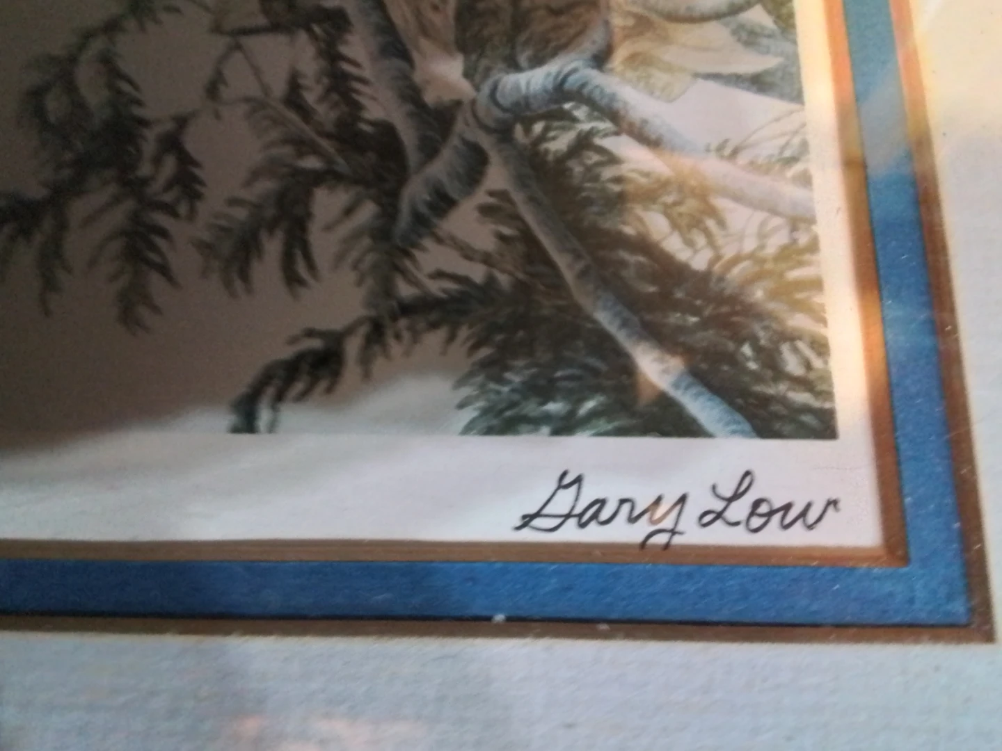 Gary Low  Signed Screech Owl 10.5x8.5" - photo 5