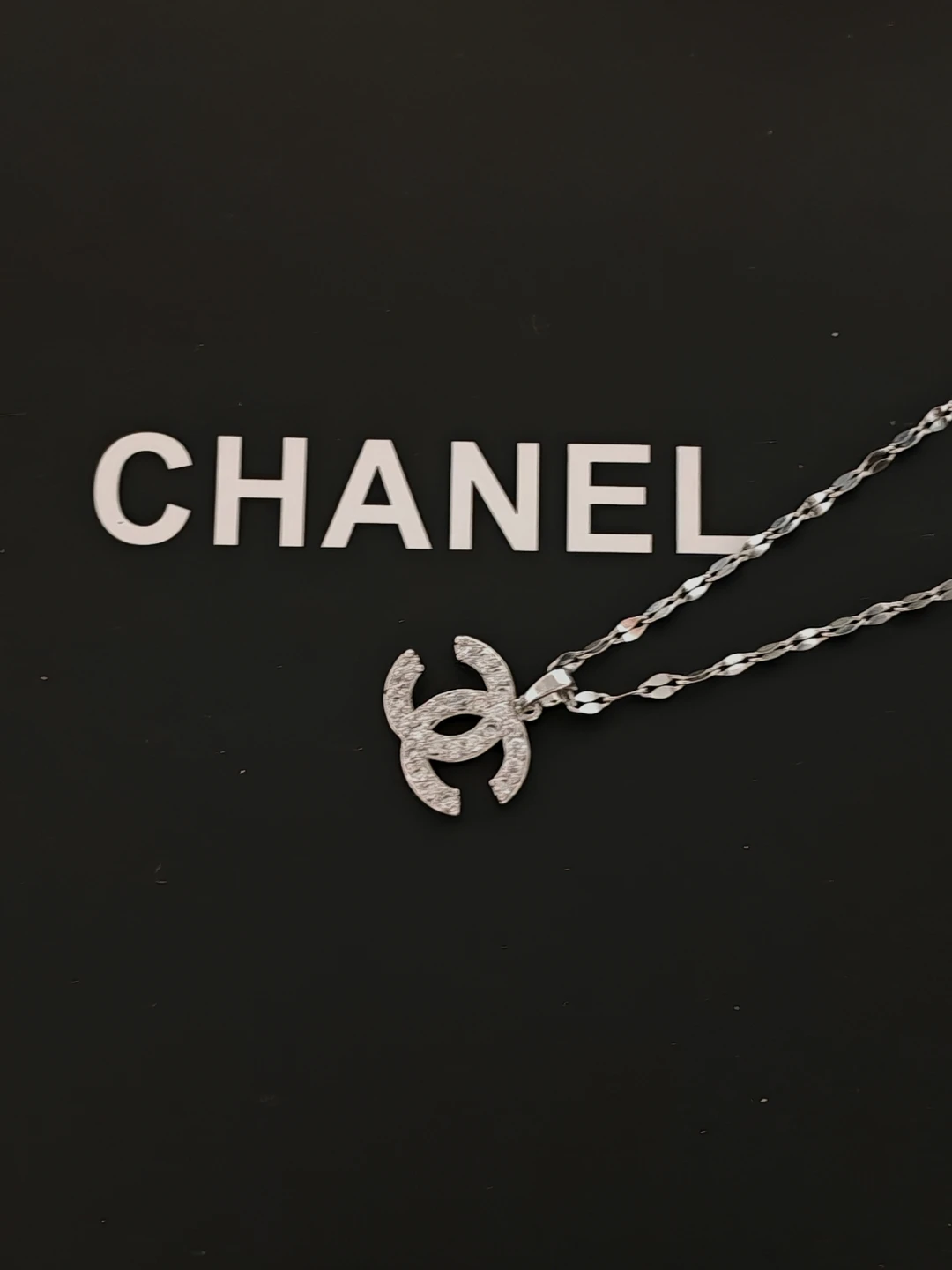 Chanel CC Logo Pendant Necklace