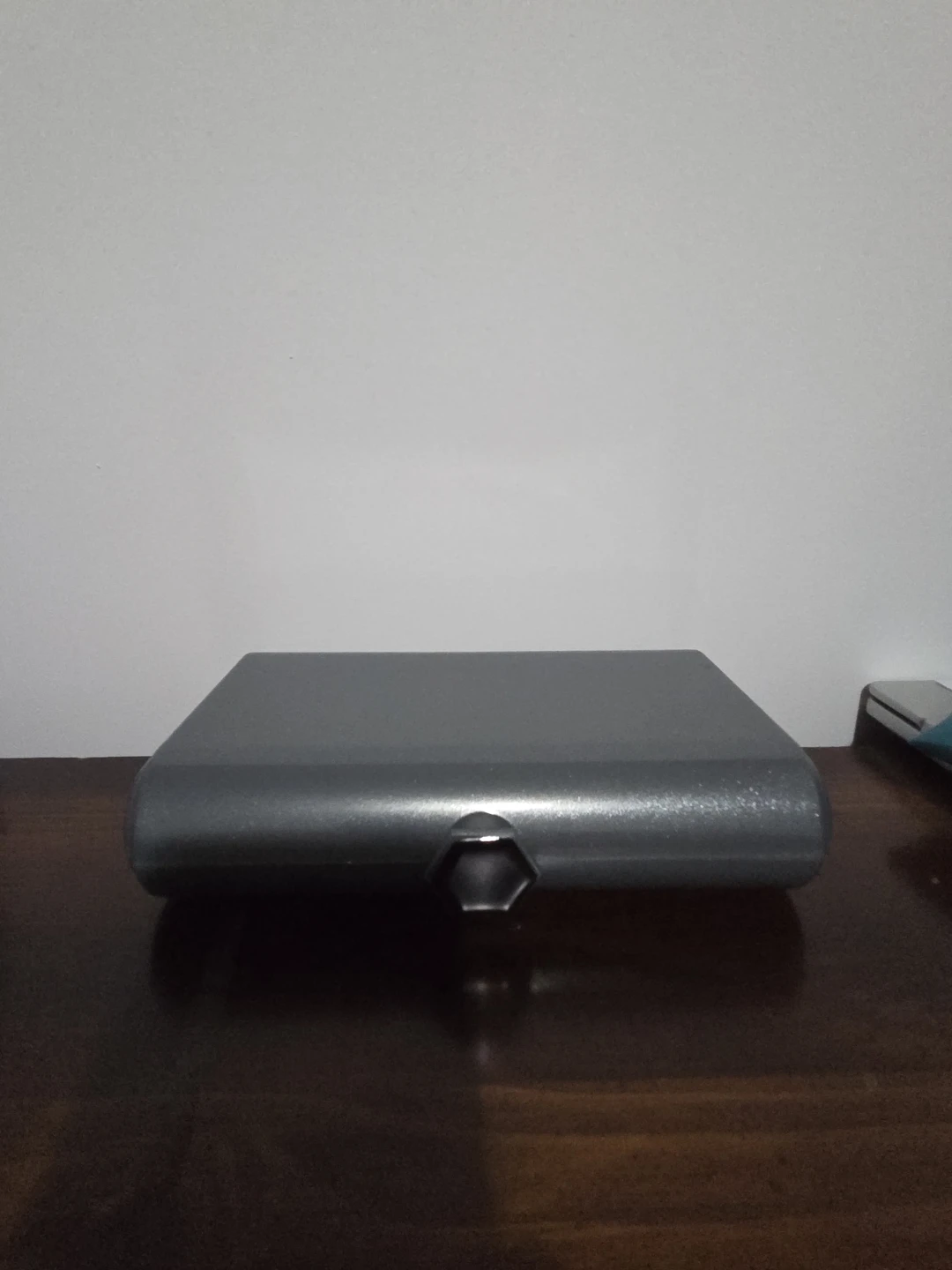 Small Gray Makeup Case with Mirror