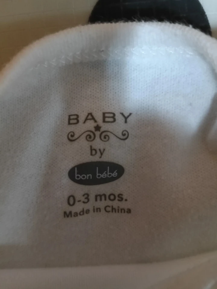 Bon Bebe White Baby Bodysuit 0-3 Months - photo 2