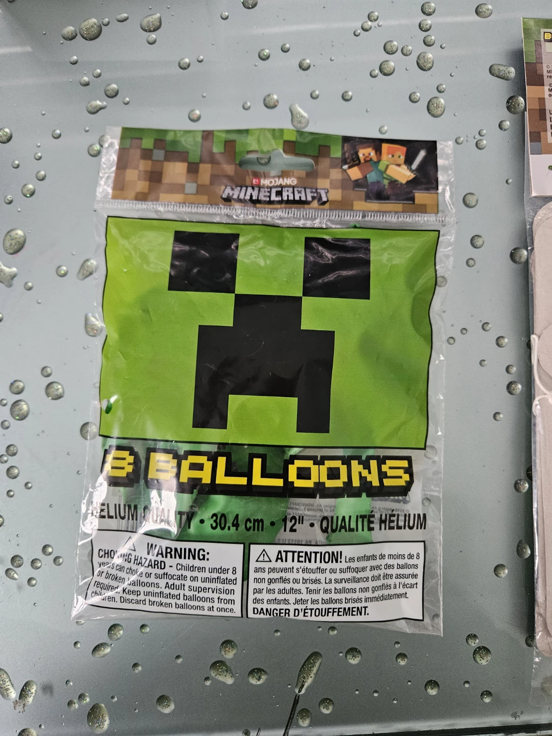 Minecraft Creeper Balloons & Happy Birthday Banner - photo 3