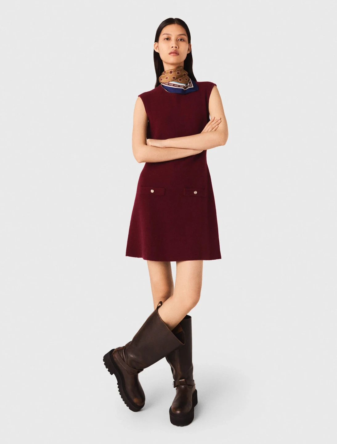 Maje 2-in-1 Knit Mini Dress – New (Unworn) - photo 4