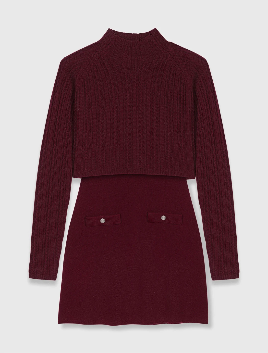 Maje 2-in-1 Knit Mini Dress – New (Unworn) - photo 5
