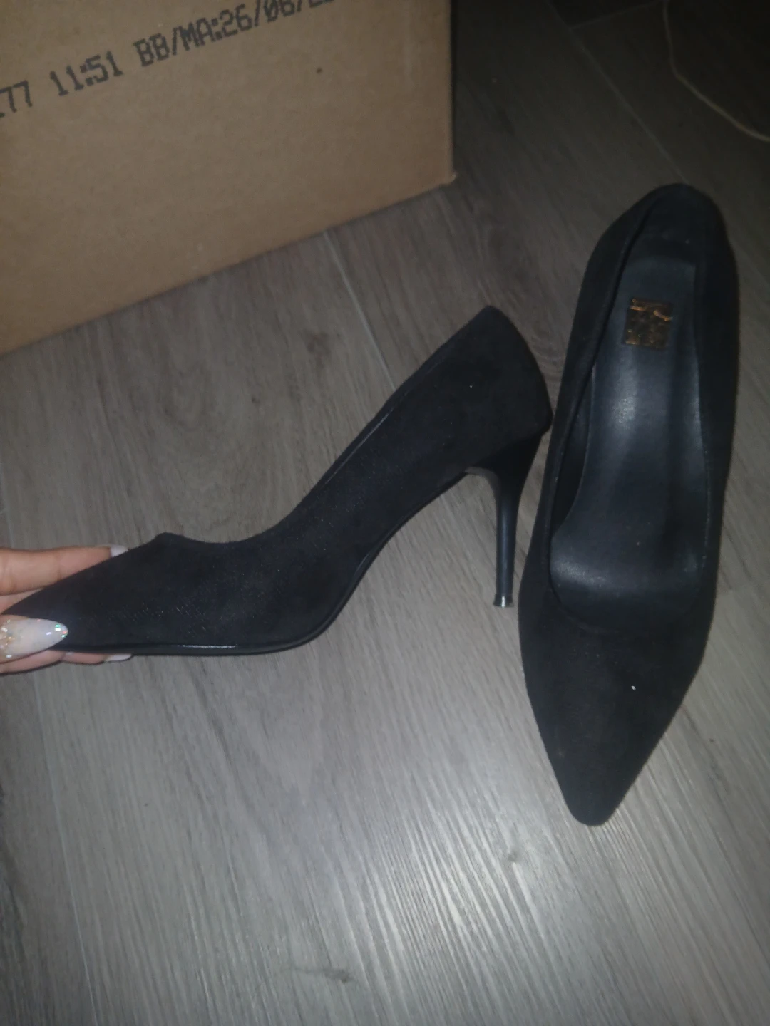 Black Pointed-Toe Heels - photo 2
