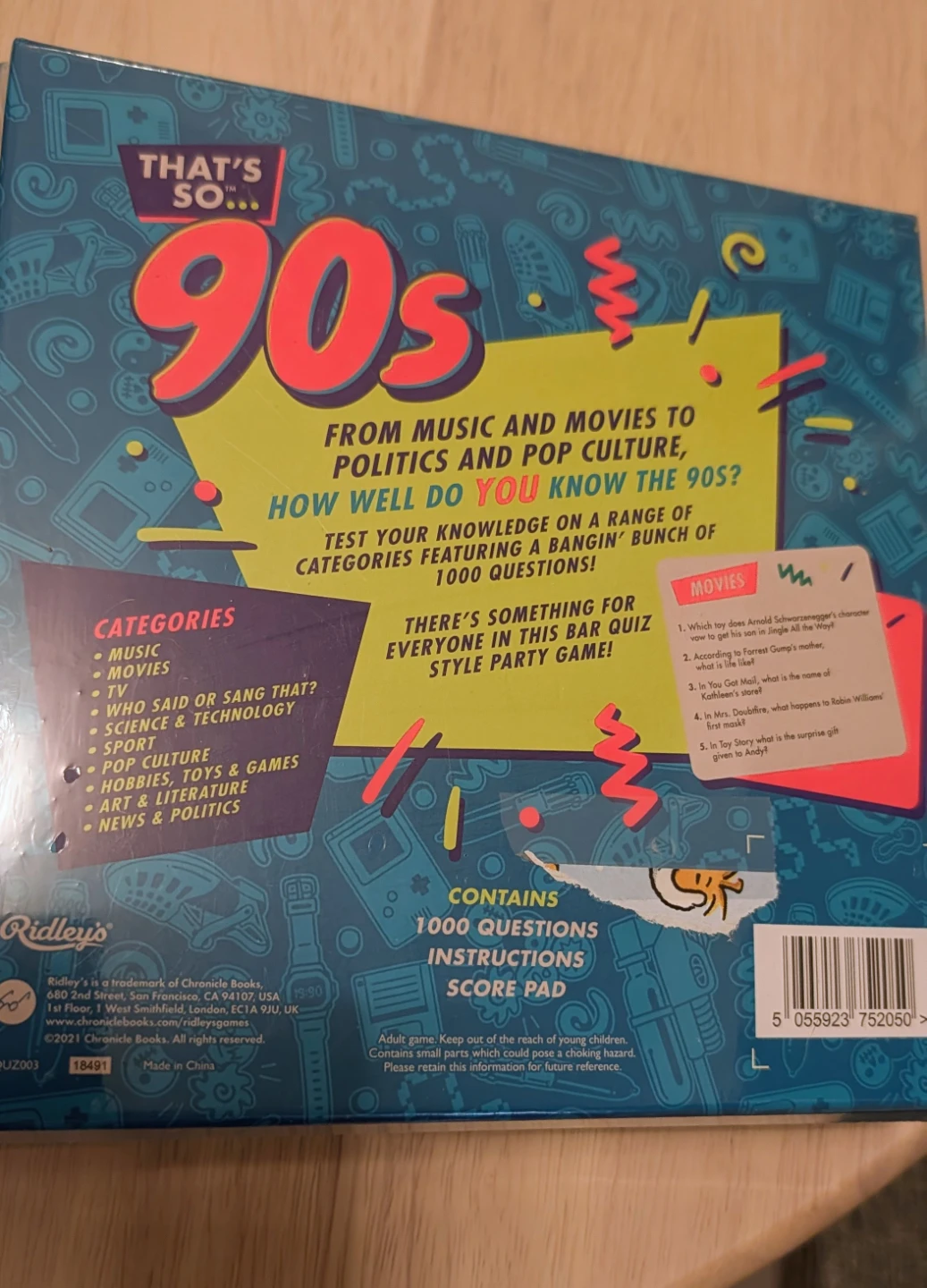 Brand New in Package That's So 90s Trivia Game - photo 2