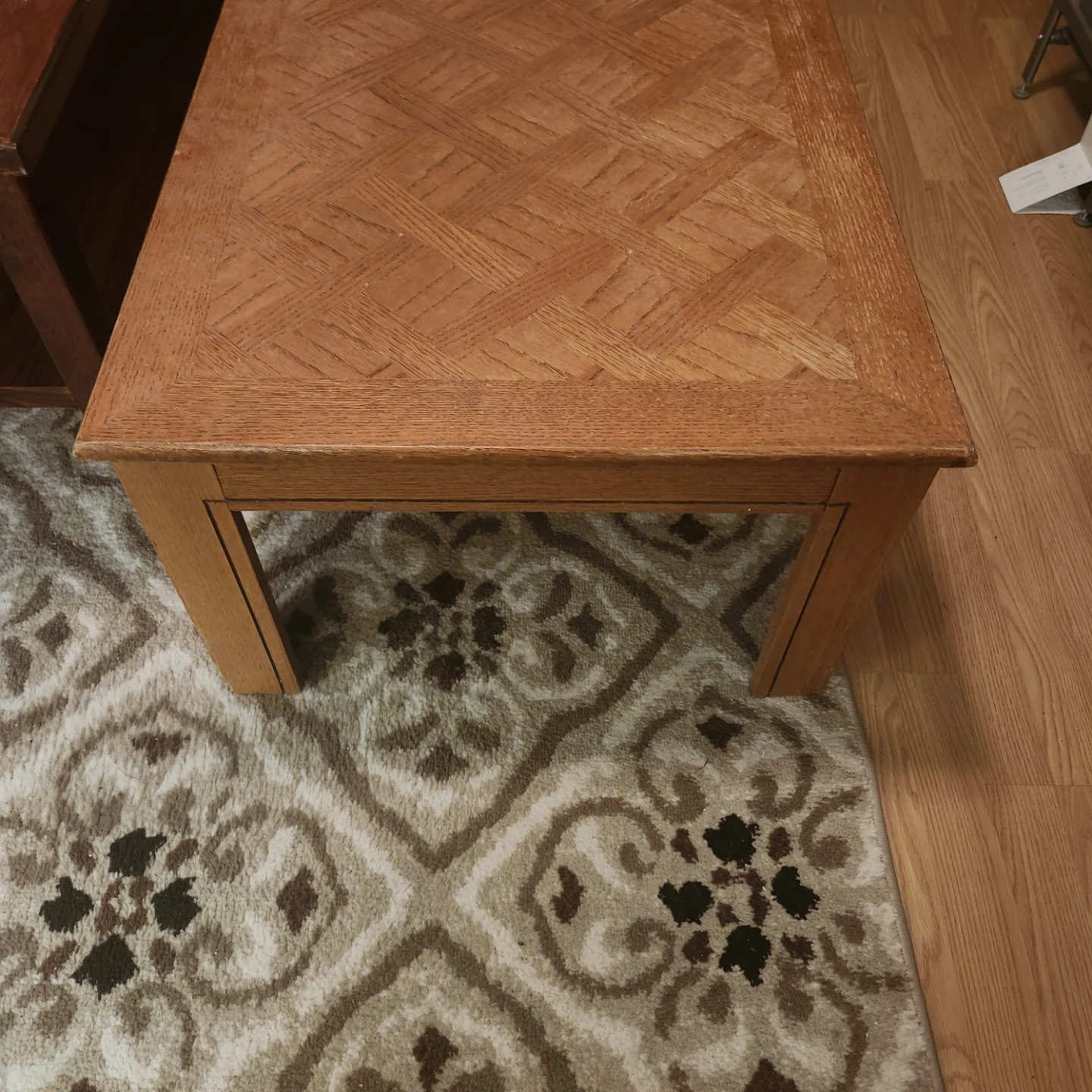 Oak Wood Coffee Table - photo 2