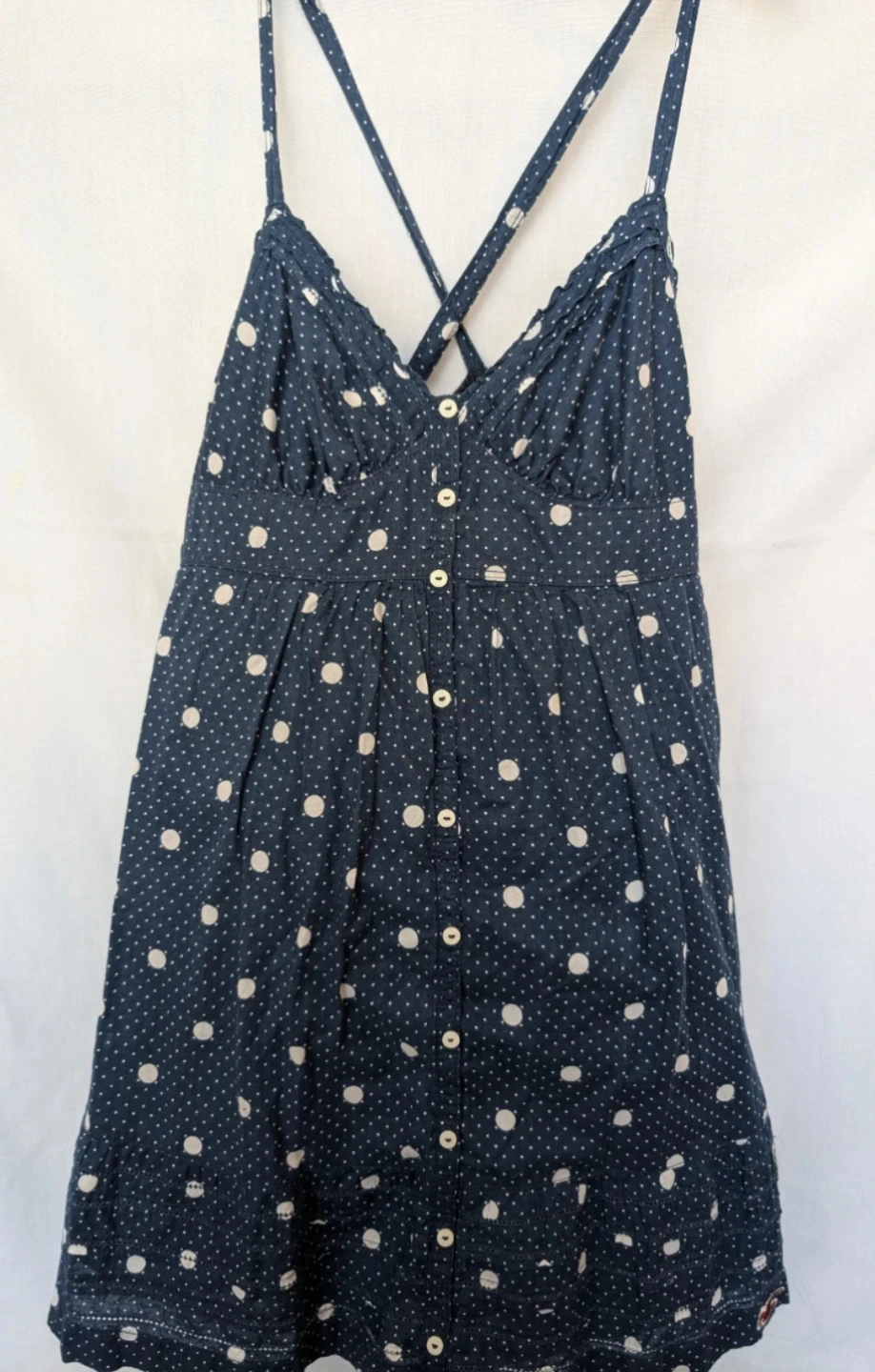 Hollister Blue Polka Dot Sundress - Size S