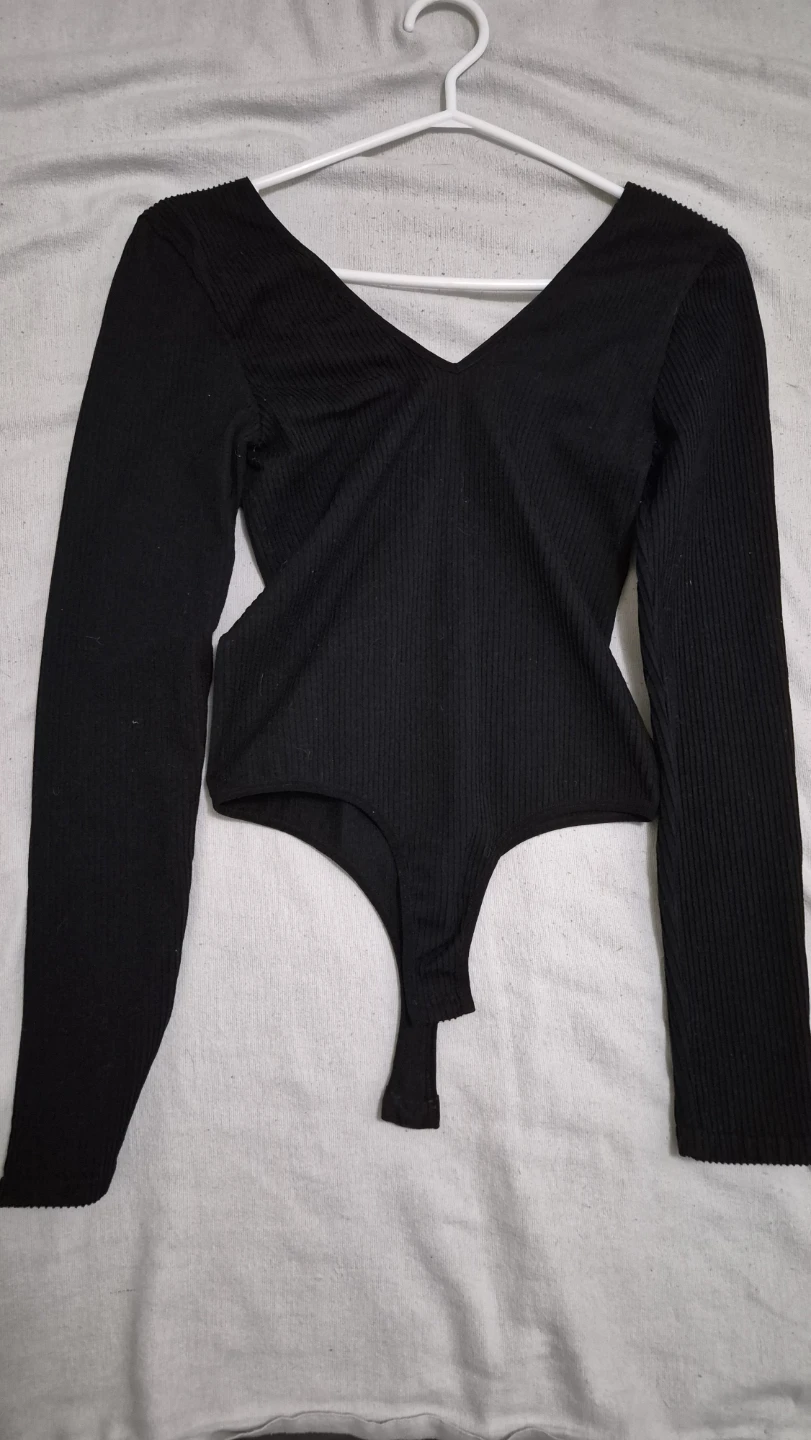 Nameless Black Long Sleeve Bodysuit - XS/S