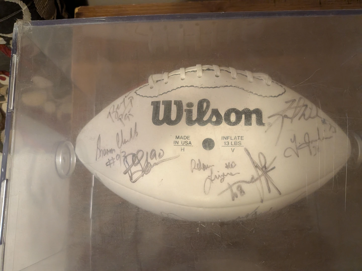 Wilson NFL American Bowl '95 Signed Football - photo 2