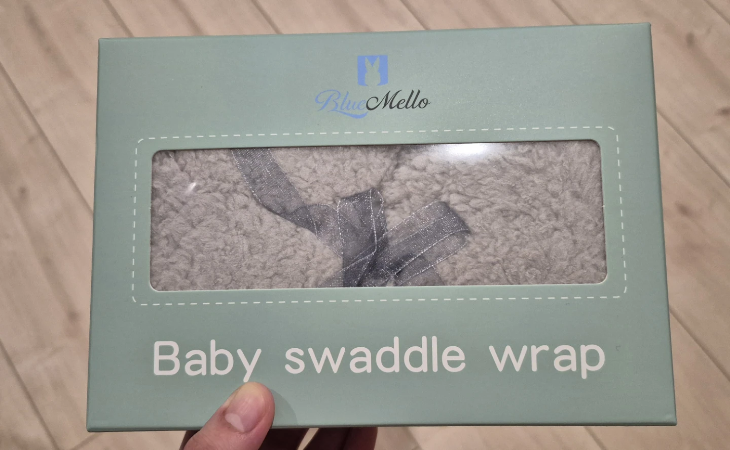 Bluemello Luxurious Baby Blanket Swaddle (Gray)