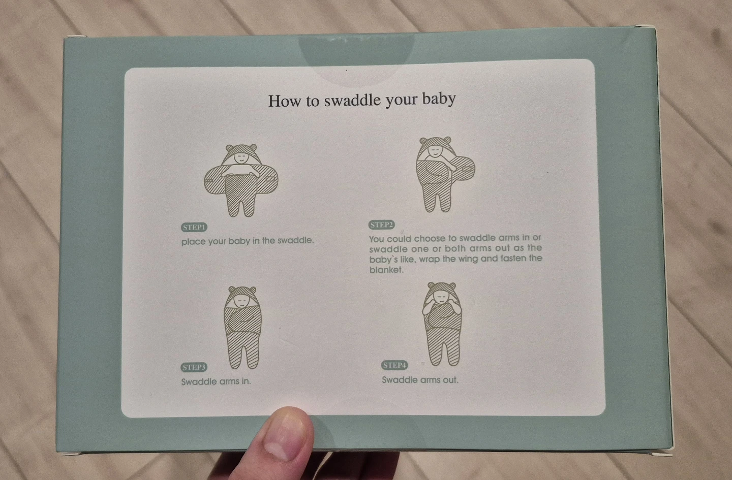 Bluemello Luxurious Baby Blanket Swaddle (Gray) - photo 2
