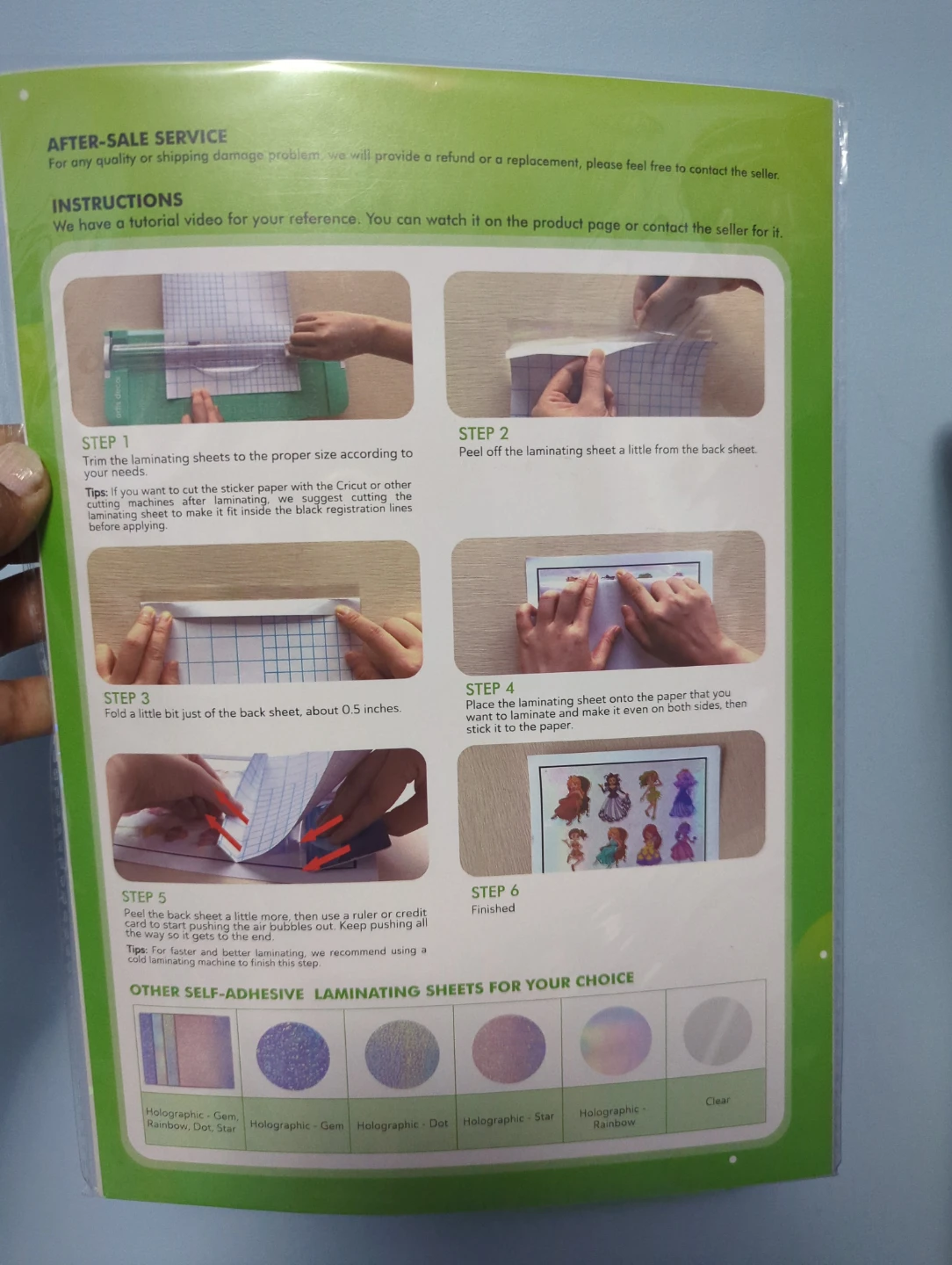 19 Holographic Sheets, 40+ Laminate Sheets - photo 2