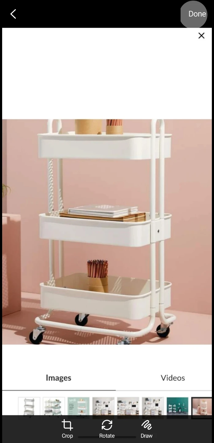 Type A Momentum 3-Tier Utility Cart - White 🥕 - photo 3