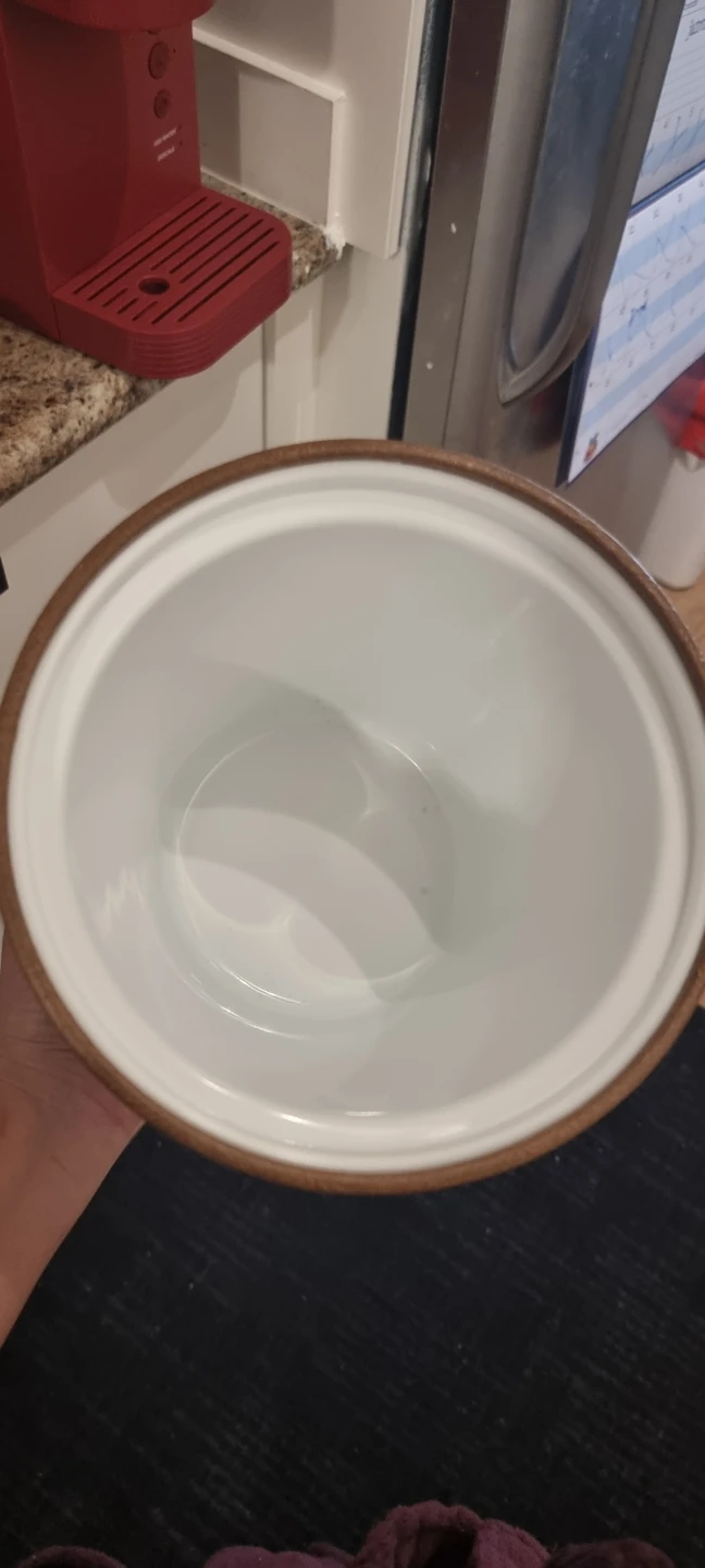 Vintage brown Faux leather ice bucket - photo 2