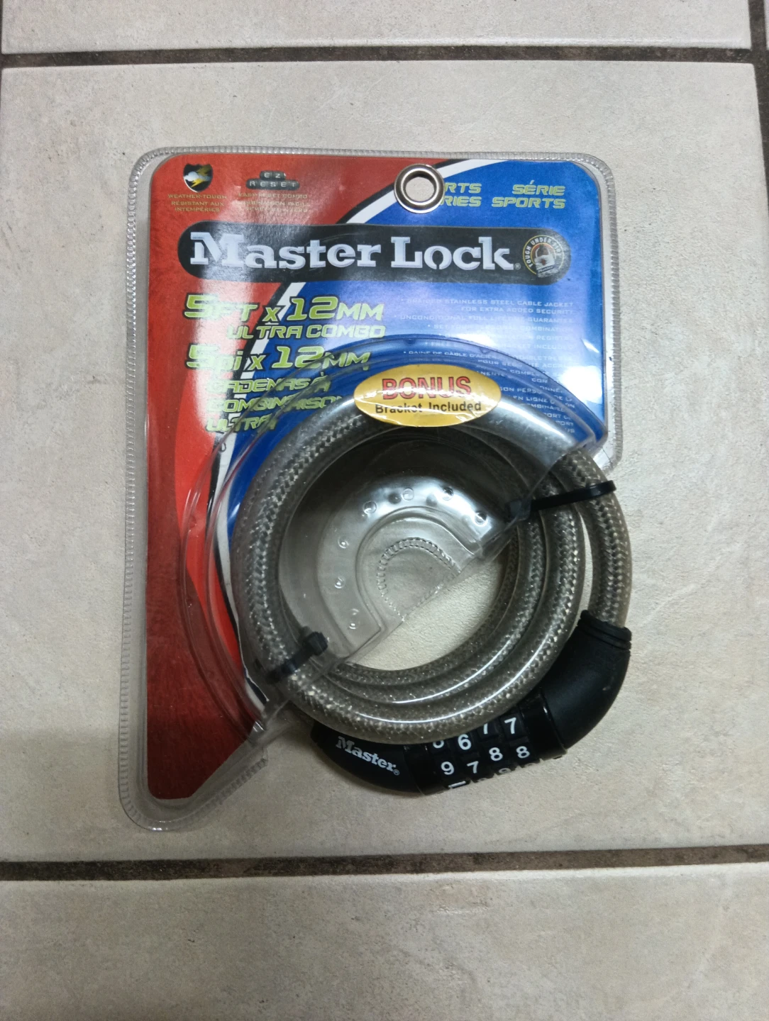 Master Lock Ultra Combo Cable Lock - NEW