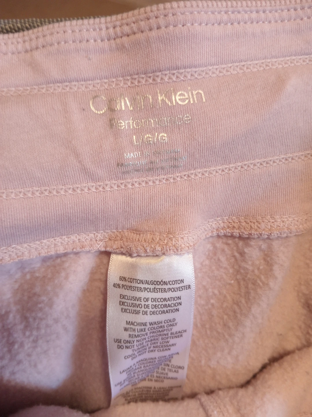 Calvin Klein Performance Pink Joggers - Size L - photo 3