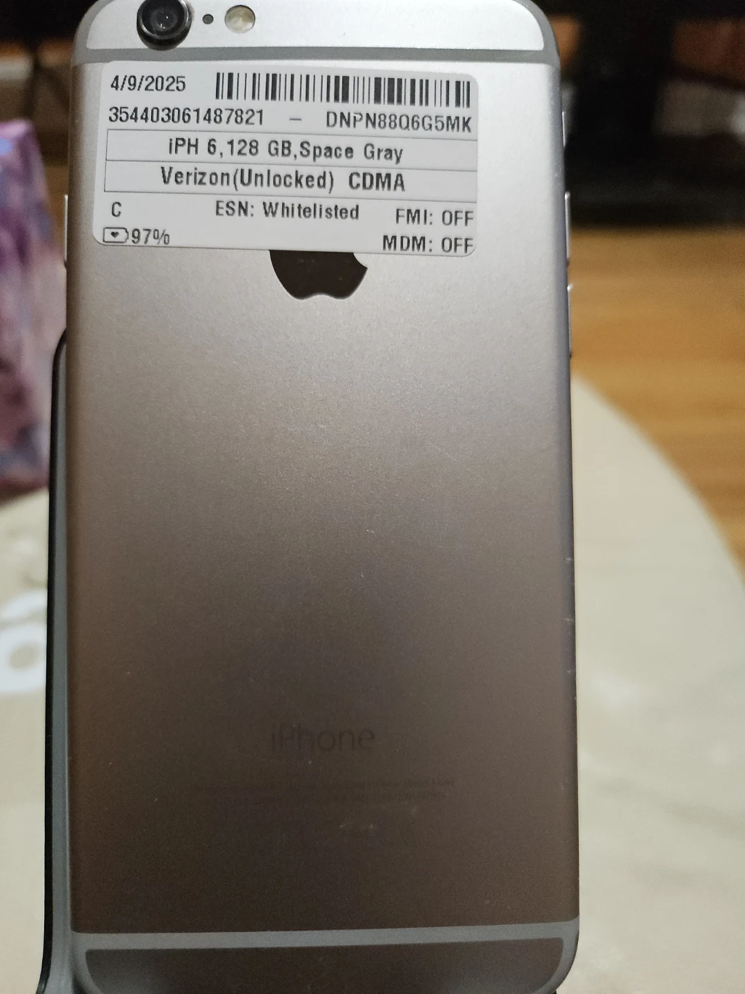 iPhone 6, 128 GB, Space Gray - photo 3