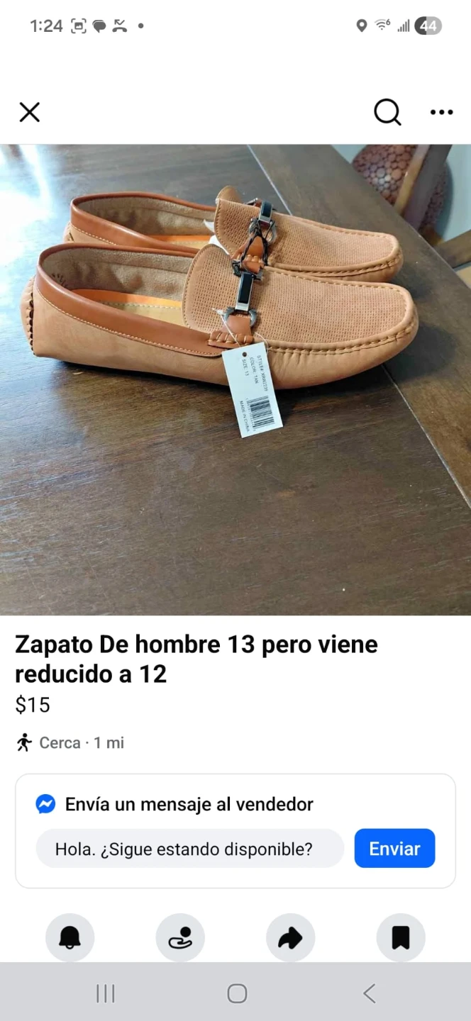Tan Loafers Men's Size 13