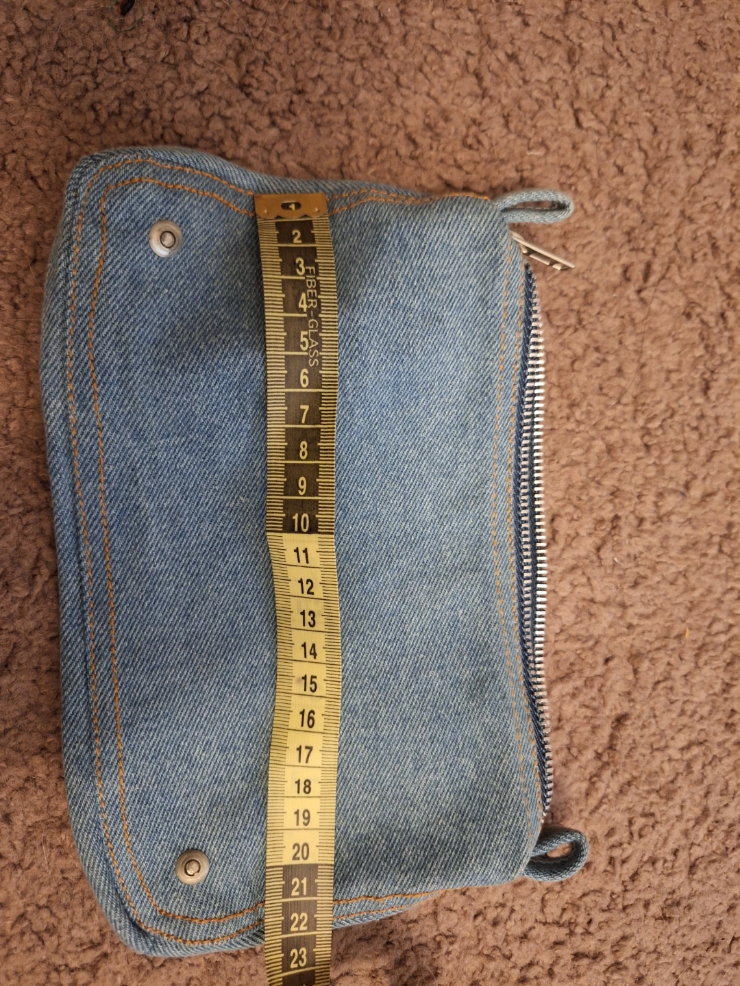 Denim Zipper Pouch - photo 4