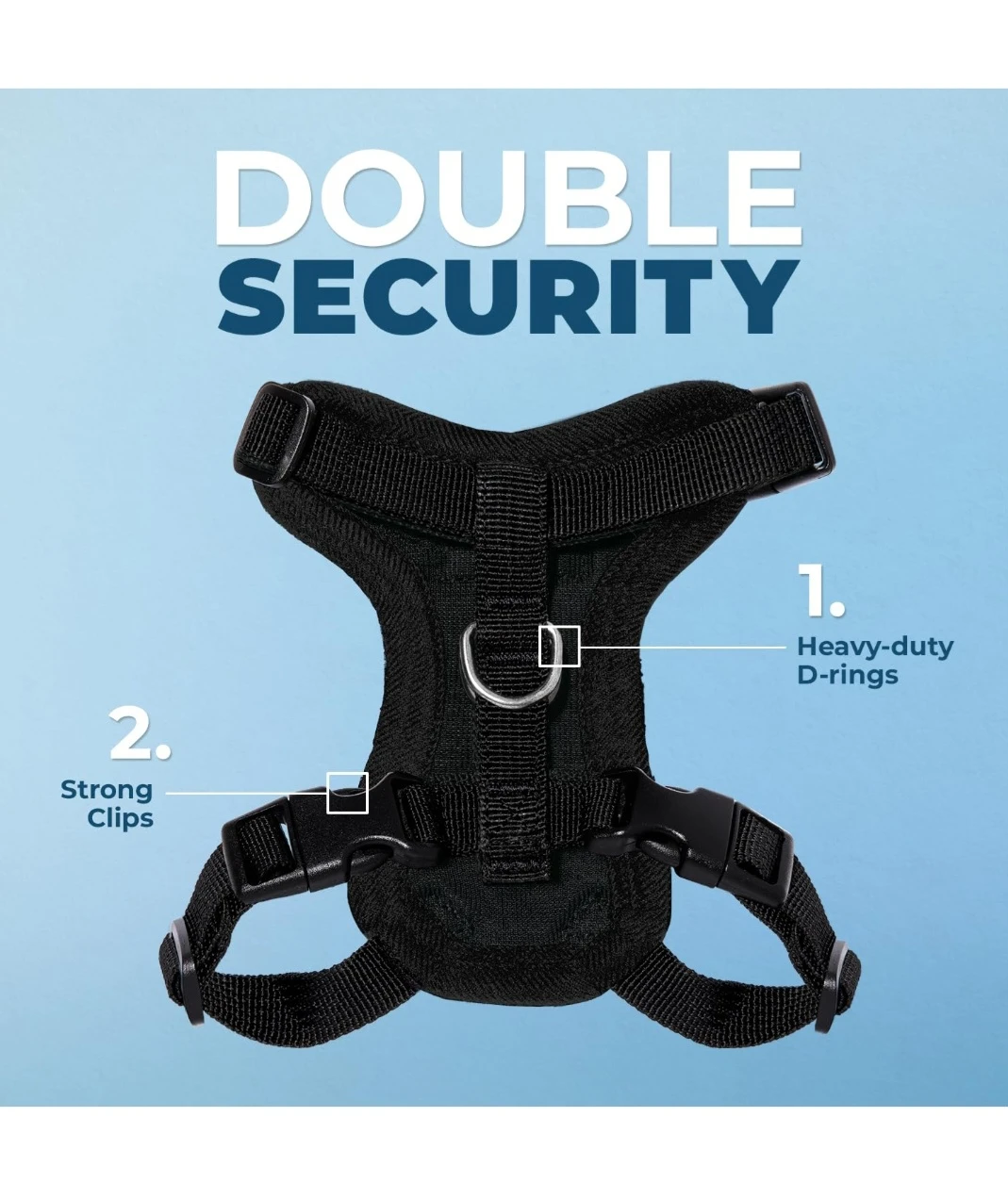 Voyager Black Dog Harness
