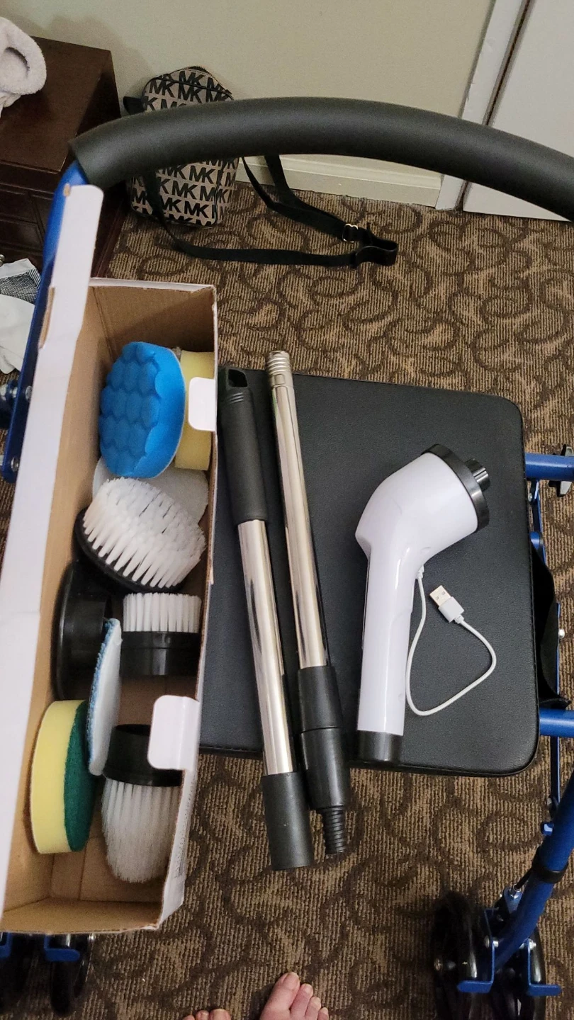 Electric Spin Scrubber with Accessories