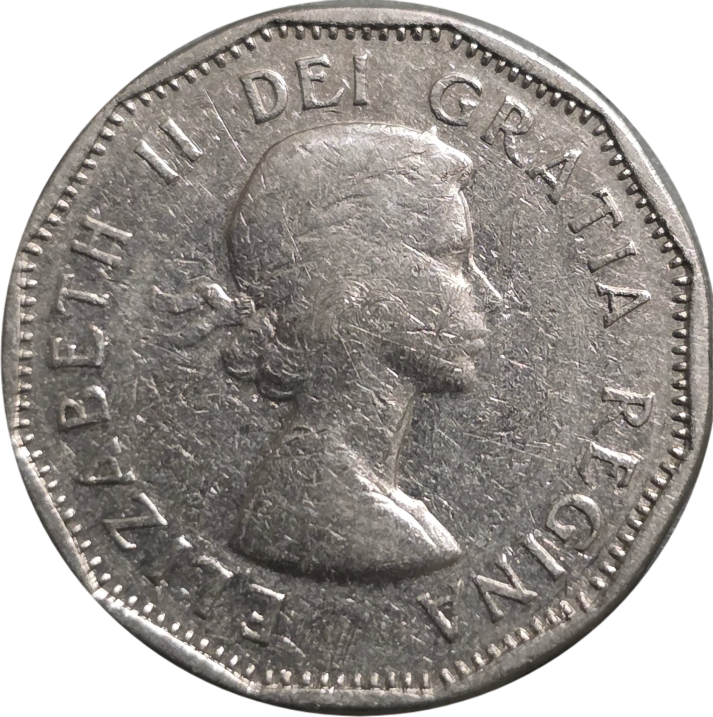 1961 Canadian 5-Cent Beaver nickel