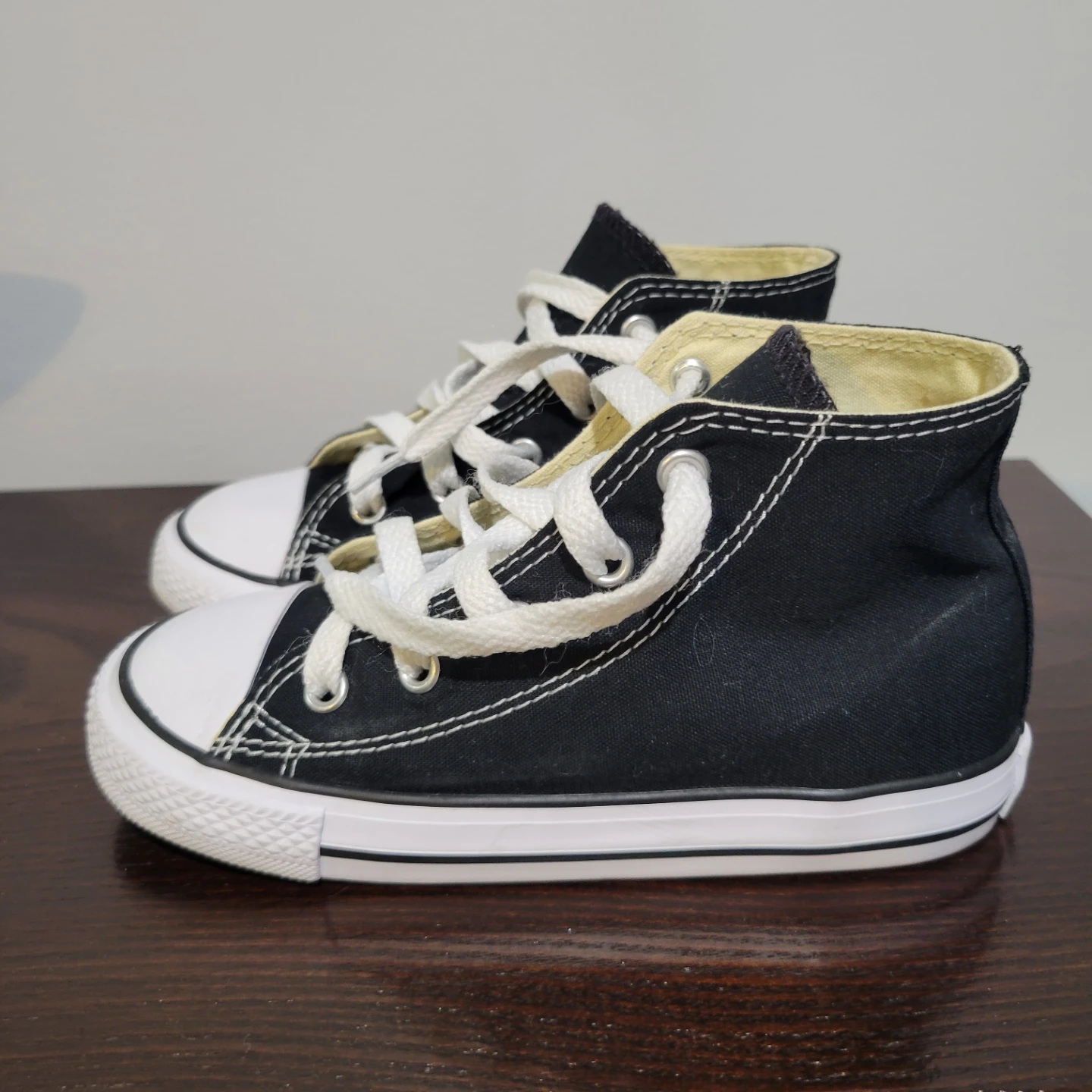 Converse All Star High Top Sneakers - Black Youth Size 10 - photo 2