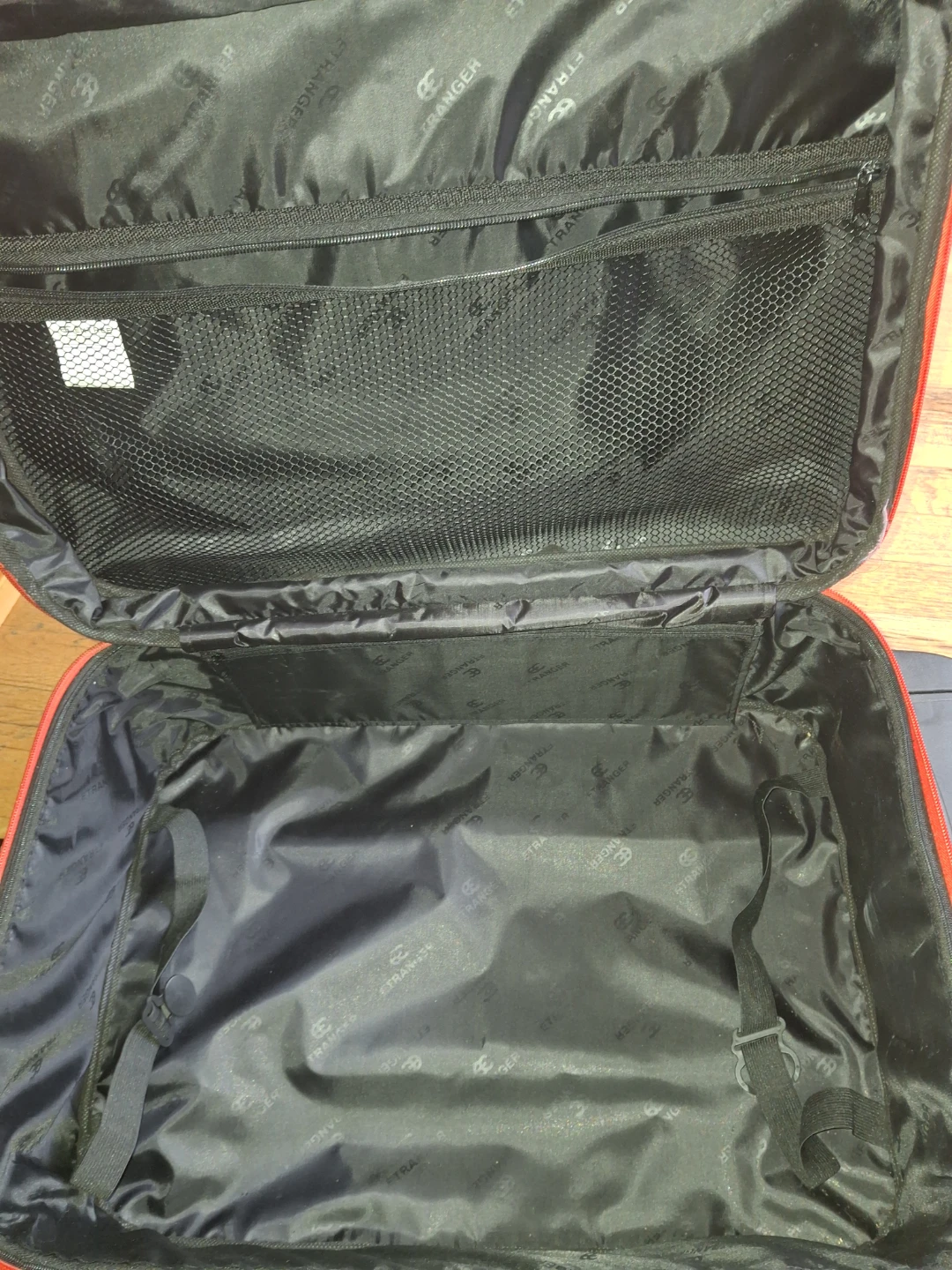 Red Carry-On Suitcase with White Circles - photo 5