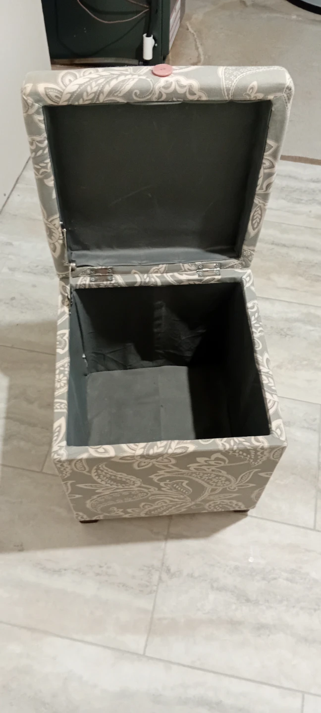 Upholstered Storage Ottoman - photo 2