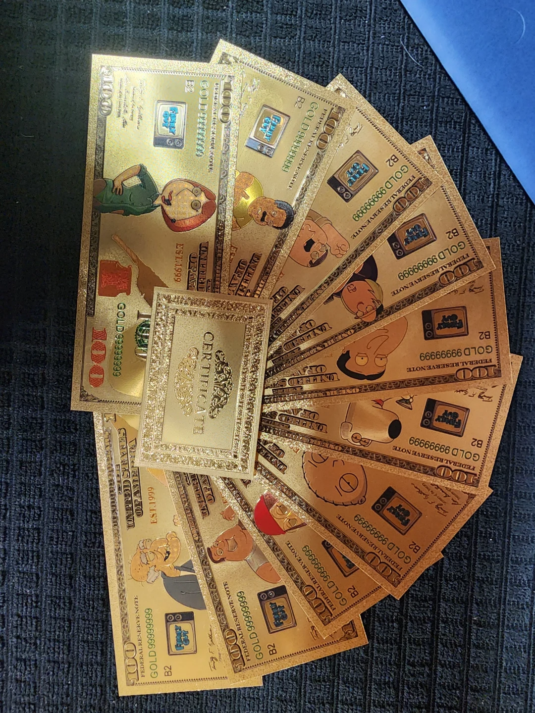 Family Guy Gold Plated $100 Bills - photo 2