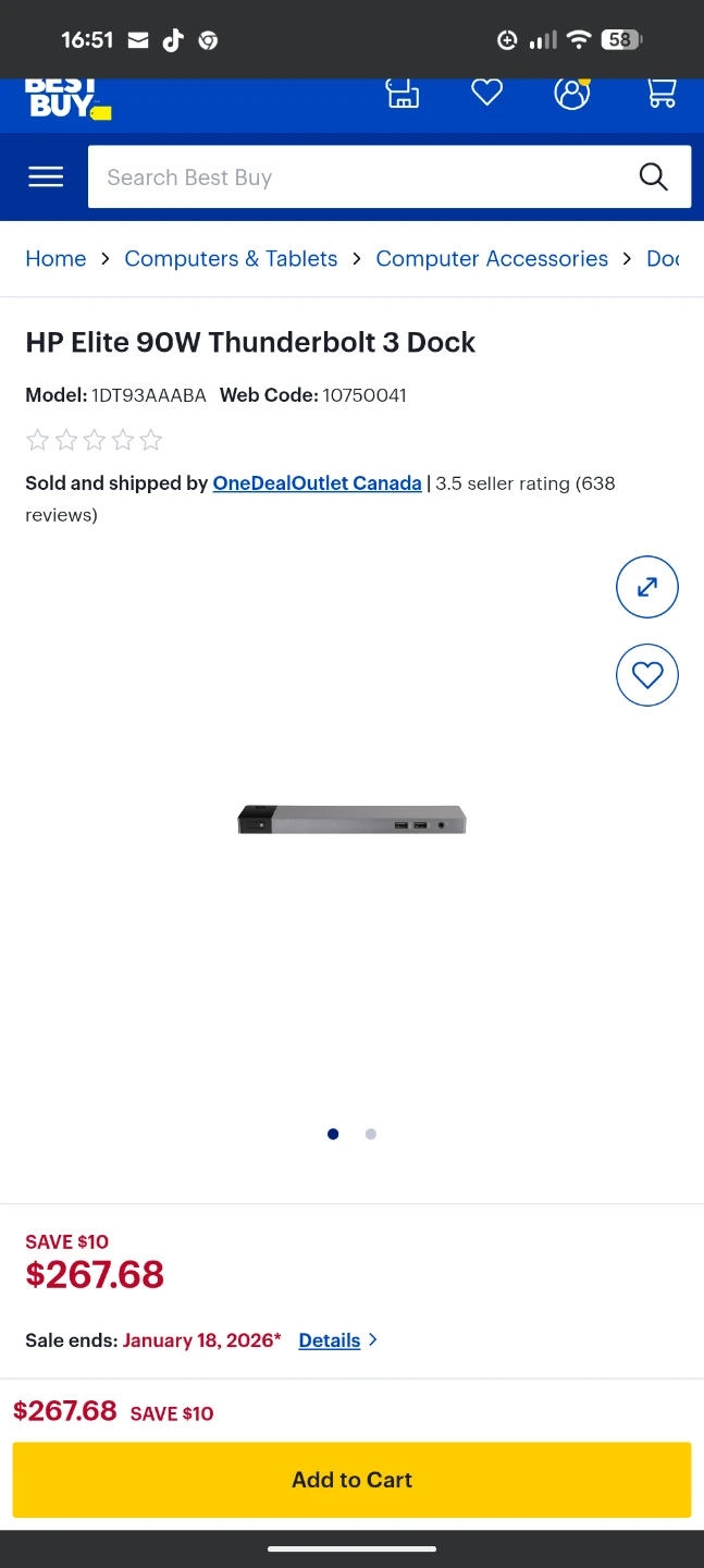 HP Elite 90W Thunderbolt 3 Dock - photo 2