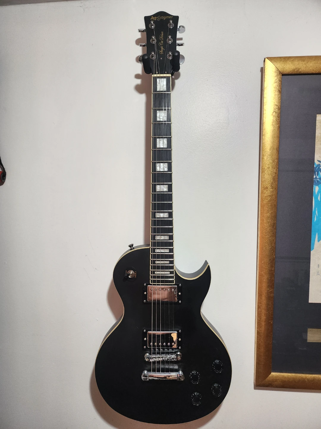 Leo Jaymz Single Cut Deluxe Black Guitar Price Is Firm